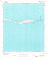 Petit Bois Island 1958 topographic map thumbnail