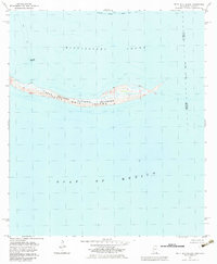 Petit Bois Island 1982 topographic map thumbnail