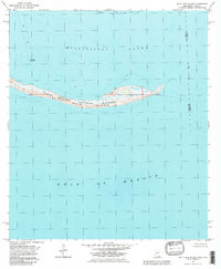 Petit Bois Island 1982 topographic map thumbnail