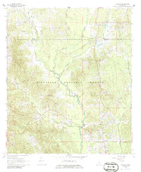 Pineville 1968 topographic map thumbnail