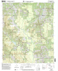 Pineville 2000 topographic map preview