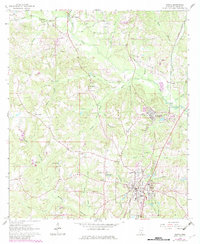 Purvis 1964 topographic map thumbnail