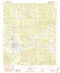 Quitman 1983 topographic map thumbnail