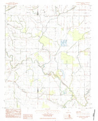 Rattlesnake Bayou 1983 topographic map thumbnail