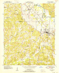 Red Bay 1951 topographic map thumbnail