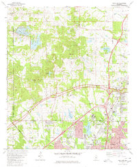 Ridgeland 1980 topographic map thumbnail