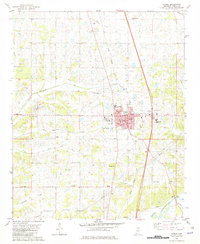 Sardis 1982 topographic map thumbnail