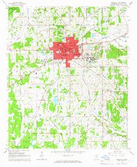 Starkville 1965 topographic map thumbnail