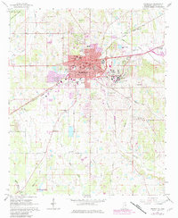 Starkville 1965 topographic map thumbnail