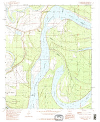 Stubbs Island 1982 topographic map thumbnail