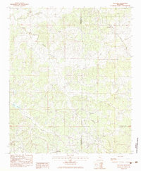 Tillatoba 1983 topographic map thumbnail