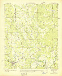Tishomingo 1936 topographic map thumbnail
