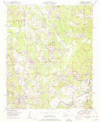 Tishomingo 1950 topographic map thumbnail