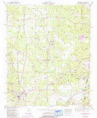 Tishomingo 1950 topographic map thumbnail