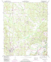 Tishomingo 1950 topographic map thumbnail