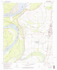 Tunica 1981 topographic map thumbnail