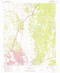 Tupelo 1973 topographic map thumbnail