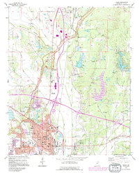 Tupelo 1992 topographic map thumbnail