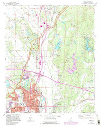 Tupelo 1992 topographic map thumbnail