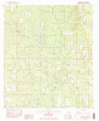 Vancleave 1982 topographic map thumbnail
