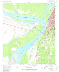Vicksburg West 1962 topographic map thumbnail