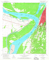 Vicksburg West 1962 topographic map thumbnail