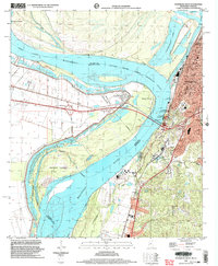 Vicksburg West 1998 topographic map thumbnail