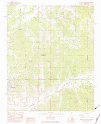 Water Valley East 1983 topographic map thumbnail