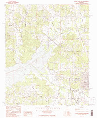 Water Valley West 1954 topographic map thumbnail