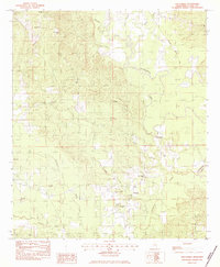 Wautubbee 1983 topographic map thumbnail