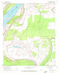 Whiting Bayou 1970 topographic map thumbnail