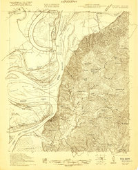 Natchez 1921 topographic map thumbnail