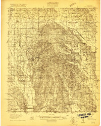 Tupelo 1921 topographic map thumbnail