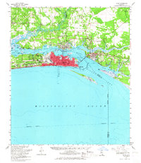 Biloxi 1954 topographic map thumbnail