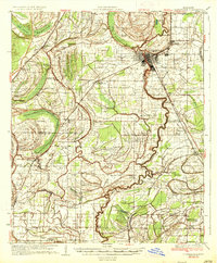 Clarksdale 1935 topographic map thumbnail