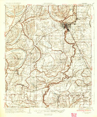 Clarksdale 1935 topographic map thumbnail