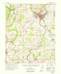 Clarksdale 1968 topographic map thumbnail