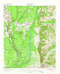 Crowder 1935 topographic map thumbnail