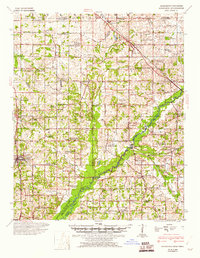Hernando 1944 topographic map thumbnail