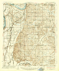 Horn Lake 1935 topographic map thumbnail