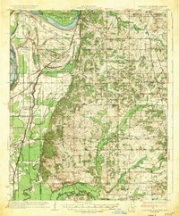 Horn Lake 1935 topographic map thumbnail