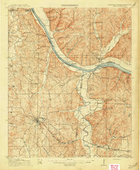 Iuka 1914 topographic map thumbnail