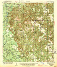 Lucedale 1943 topographic map thumbnail