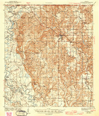 Lucedale 1943 topographic map thumbnail
