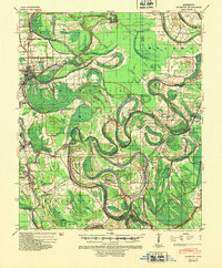 Mileston 1940 topographic map thumbnail