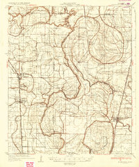 Mound Bayou 1935 topographic map thumbnail