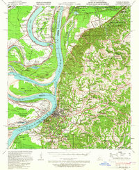 Natchez 1939 topographic map thumbnail