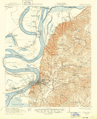 Natchez 1922 topographic map thumbnail