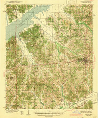 Oxford 1943 topographic map thumbnail