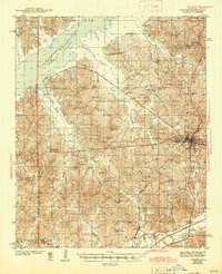 Oxford 1943 topographic map thumbnail